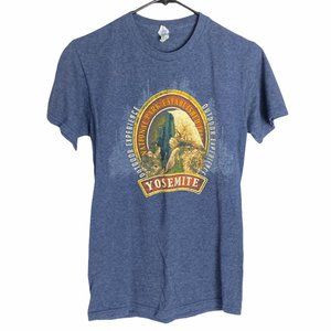 4/$25 Yosemite National Park T-Shirt Heather Blue‎ Graphic Short Sleeve Adult S